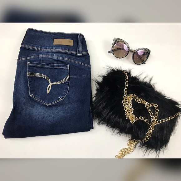 YMI Pants - YMI Dark Blue Jean Capris